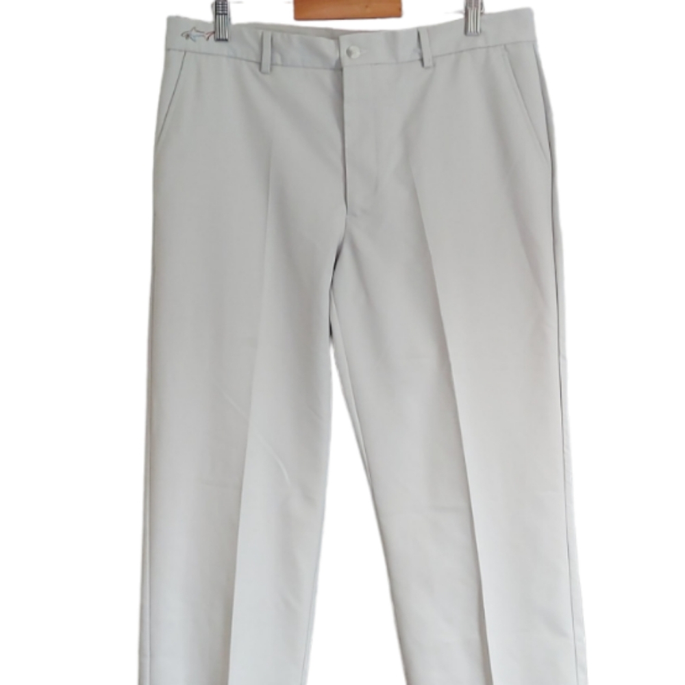 Greg Norman Cream Golf Trousers Size W34 L32 Chino Style Lightweight Pants - Picture 2 of 8
